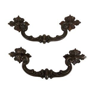 2 Large Antique French Provincial‎ Drawer Pulls